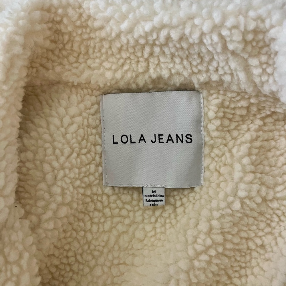 Cream Sherpa-Lined Jacket - Picture 3 of 4